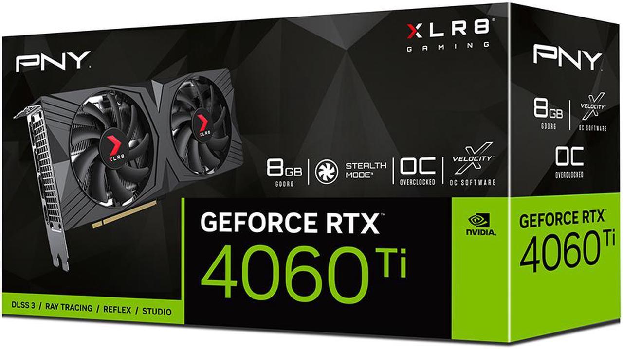 Alt view image 10 of 11 - PNY GeForce RTX 4060 Ti 8GB OC XLR8 Gaming VERTO Dual Fan VCG4060T8DFXPB1-O