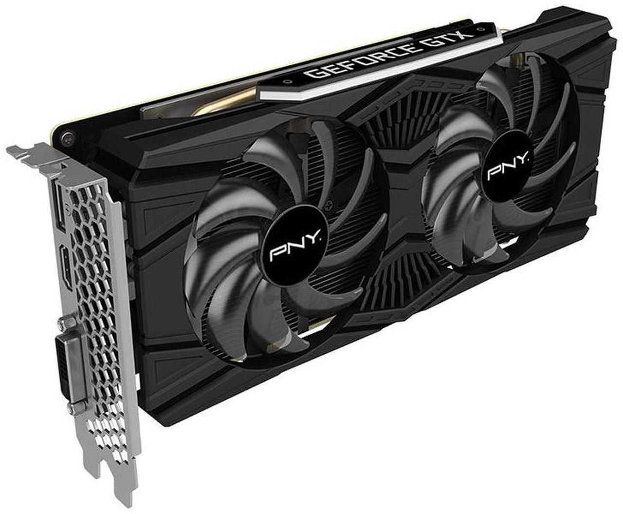Alt view image 4 of 6 - PNY Dual Fan GeForce GTX 1660 Ti 6GB GDDR6 PCI Express 3.0 x16 ATX Graphics Card GTX 1660 Ti 6GB Dual Fan