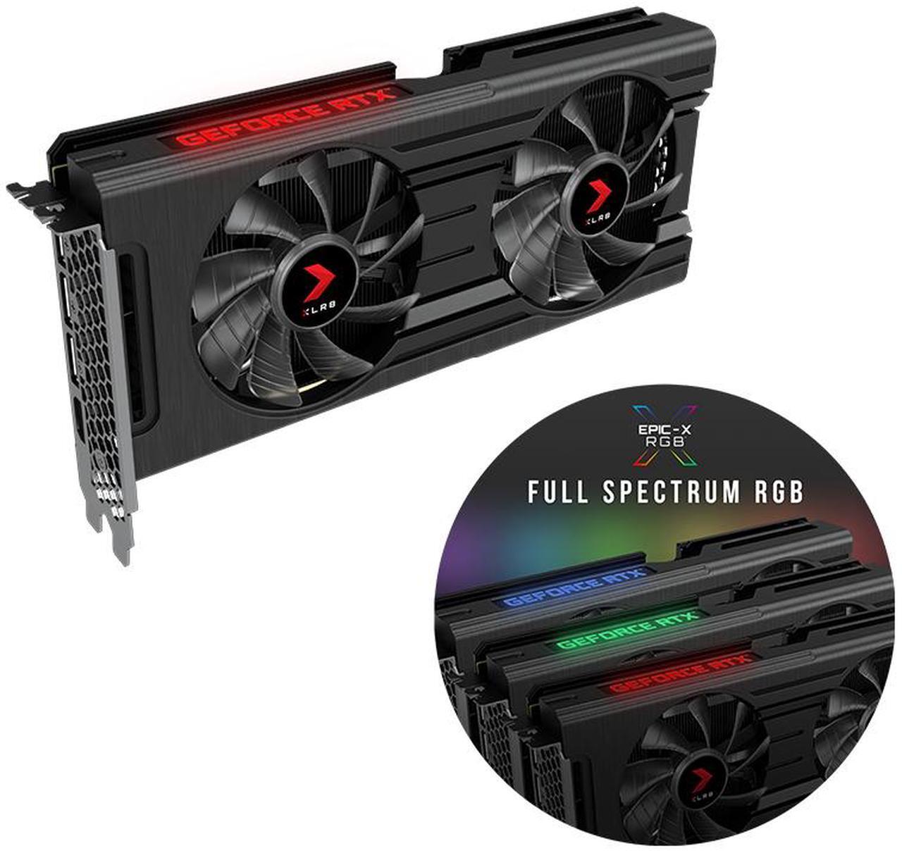 Alt view image 6 of 6 - PNY XLR8 GeForce RTX 3050 8GB GDDR6 PCI Express 4.0 x16 ATX Graphics Card RTX 3050 8GB XLR8 Dual Fan Edition