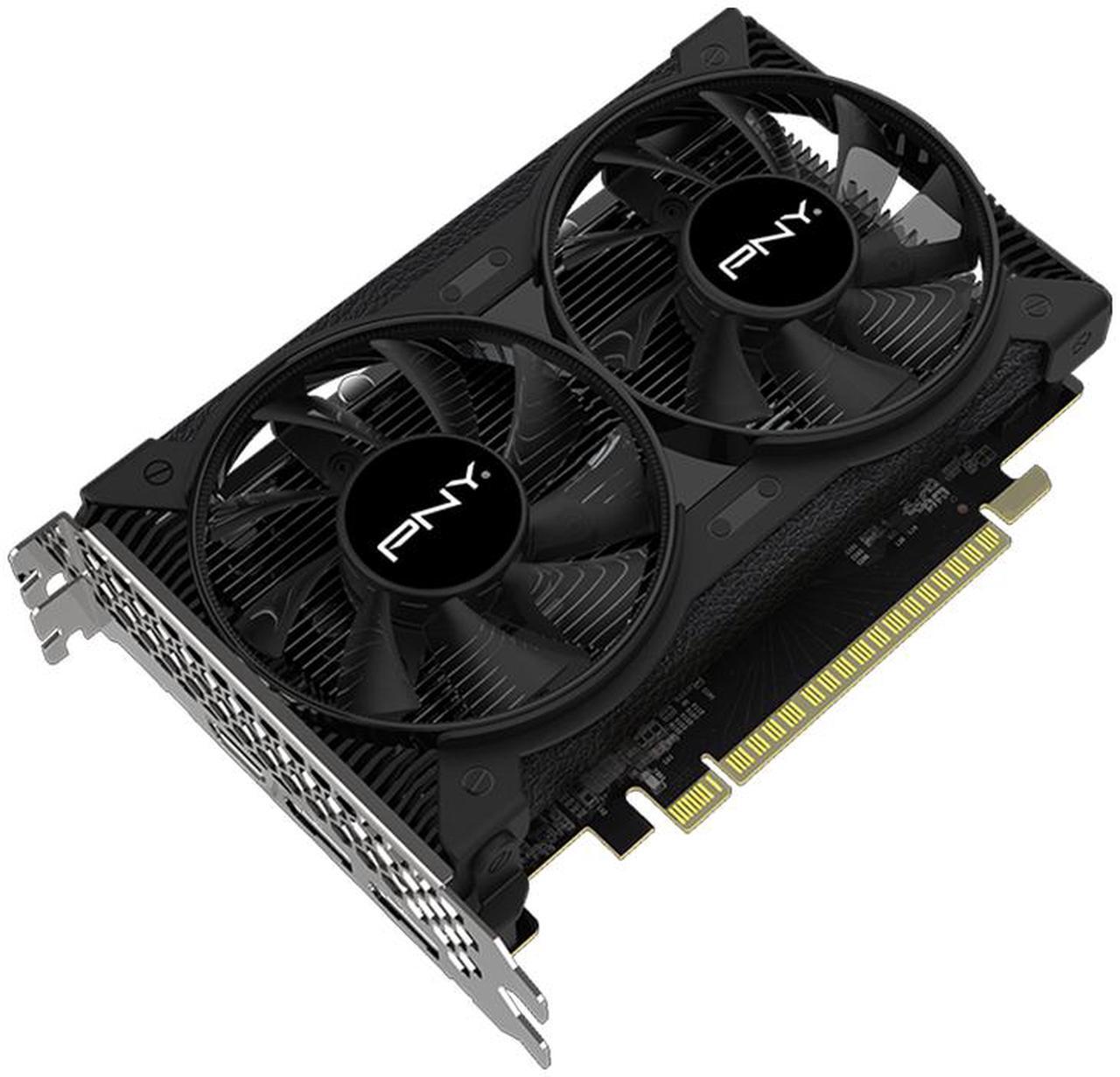 Alt view image 5 of 6 - PNY Dual Fan GeForce GTX 1650 4GB GDDR6 PCI Express 3.0 x16 ATX Graphics Card VCG16504D6DFPPB1