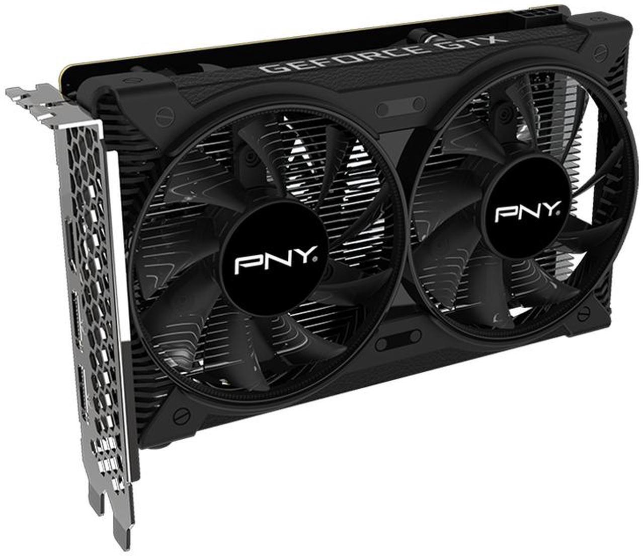 Alt view image 4 of 6 - PNY Dual Fan GeForce GTX 1650 4GB GDDR6 PCI Express 3.0 x16 ATX Graphics Card VCG16504D6DFPPB1