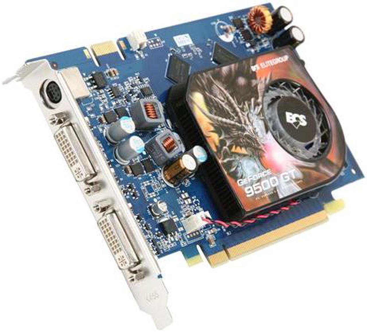 ECS GeForce 9500 GT 512MB DDR3 PCI Express 2.0 x16 SLI Support Video Card N9500GT-512MUL-F