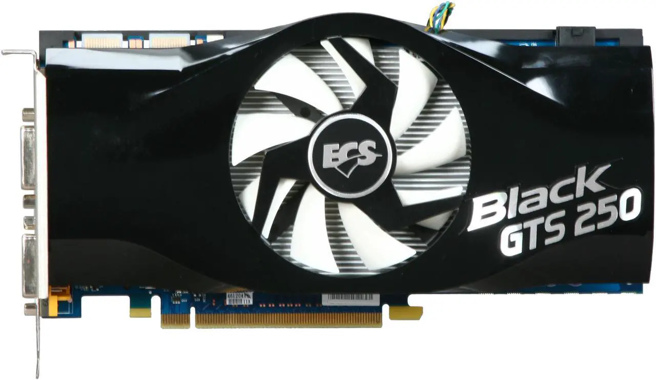 Alt view image 3 of 6 - ECS Black GeForce GTS 250 2GB DDR3 PCI Express 2.0 x16 SLI Support Graphics Card NBGTS250-2GMU-F