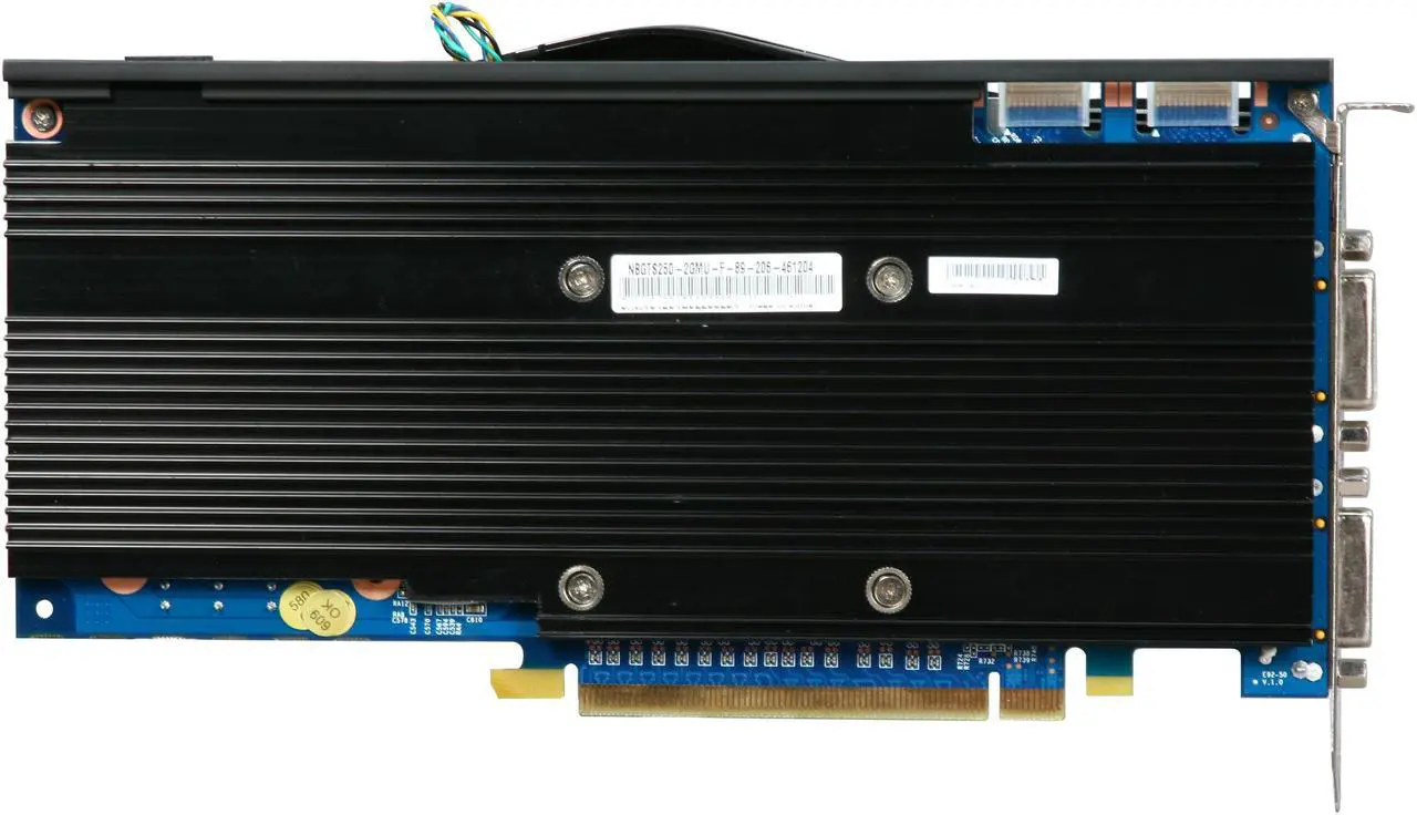 Alt view image 4 of 6 - ECS Black GeForce GTS 250 2GB DDR3 PCI Express 2.0 x16 SLI Support Graphics Card NBGTS250-2GMU-F