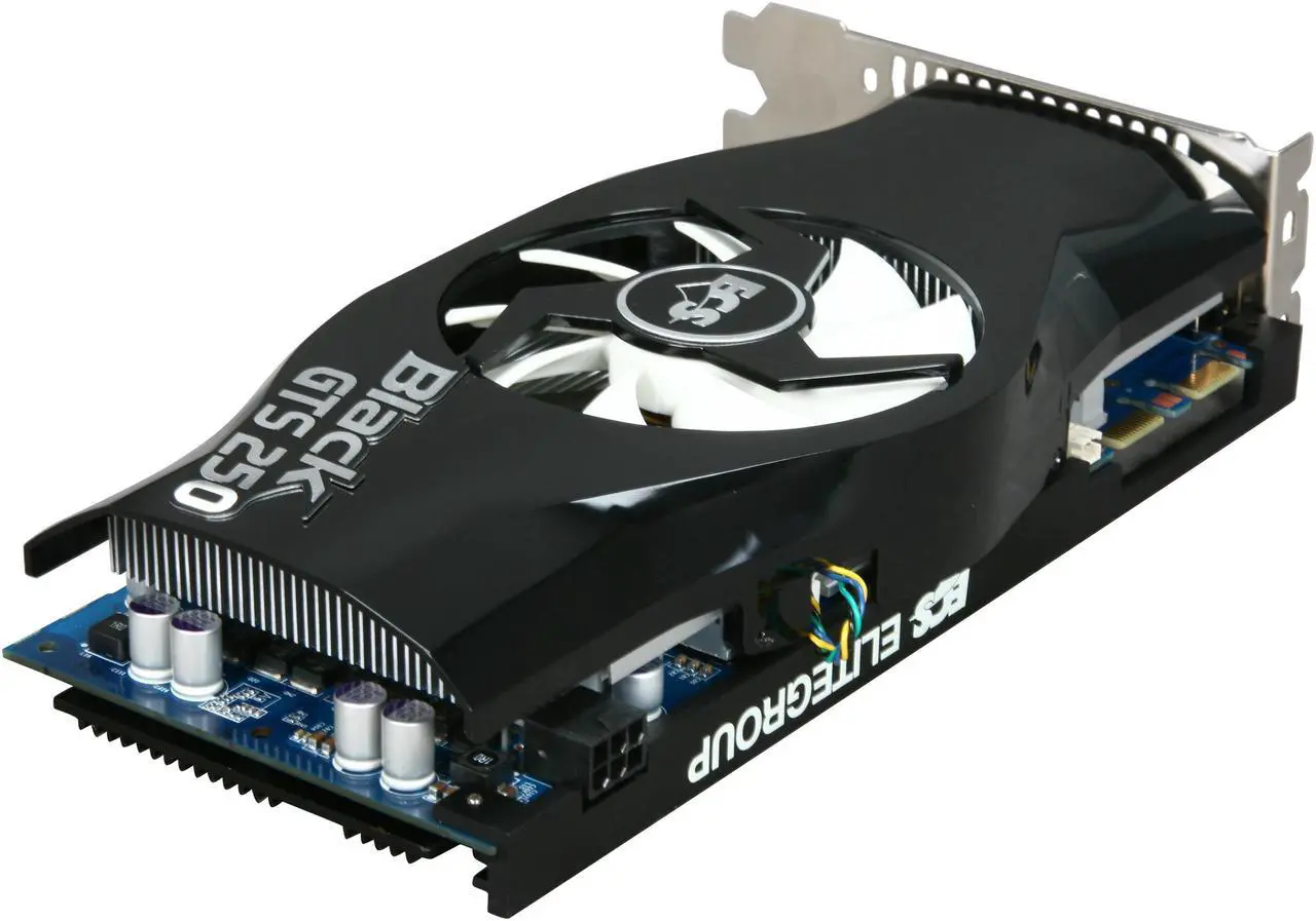 Alt view image 5 of 6 - ECS Black GeForce GTS 250 2GB DDR3 PCI Express 2.0 x16 SLI Support Graphics Card NBGTS250-2GMU-F
