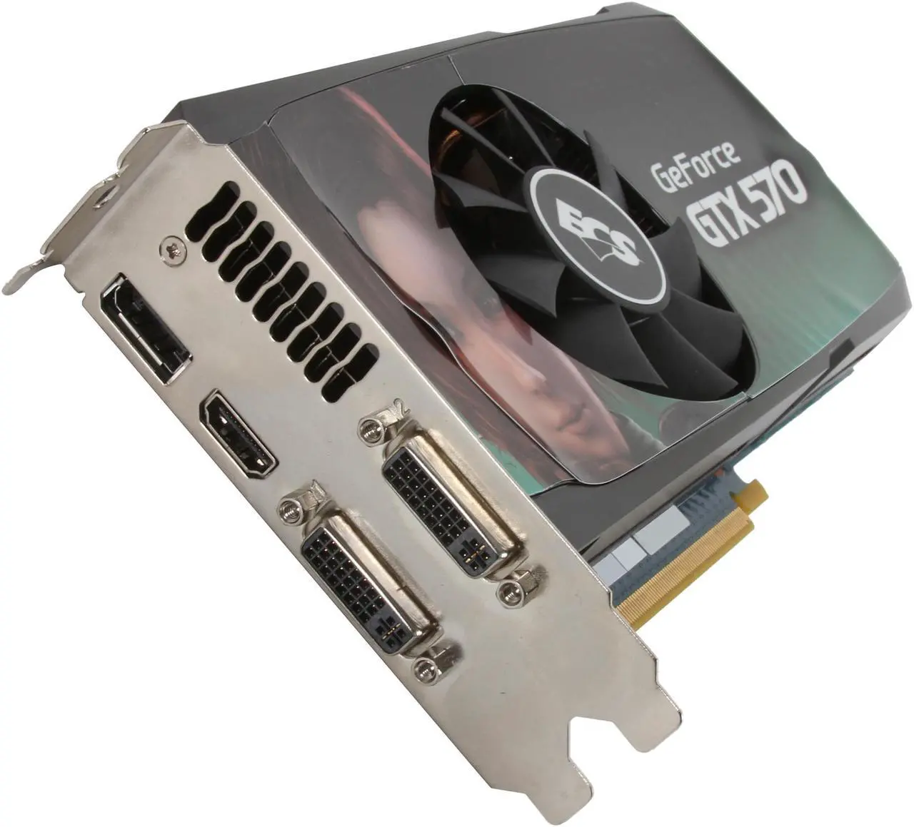 Main image of ECS GeForce GTX 570 (Fermi) 1280MB GDDR5 PCI Express 2.0 x16 SLI Support Graphics Card NGTX570-1280UI-F
