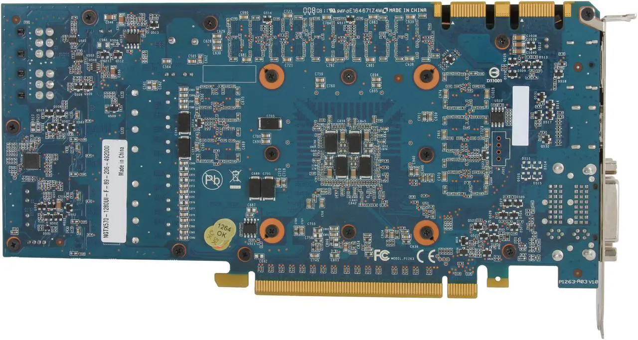 Alt view image 4 of 6 - ECS GeForce GTX 570 (Fermi) 1280MB GDDR5 PCI Express 2.0 x16 SLI Support Graphics Card NGTX570-1280UI-F