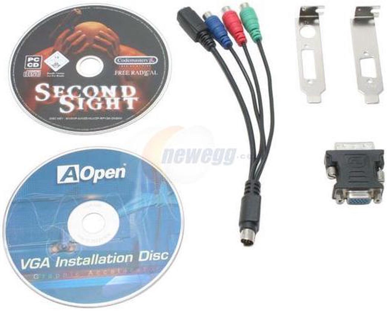Alt view image 4 of 5 - AOpen GeForce 6600 128MB GDDR3 PCI Express x16 SLI Support Low Profile Video Card 91.05210.66X