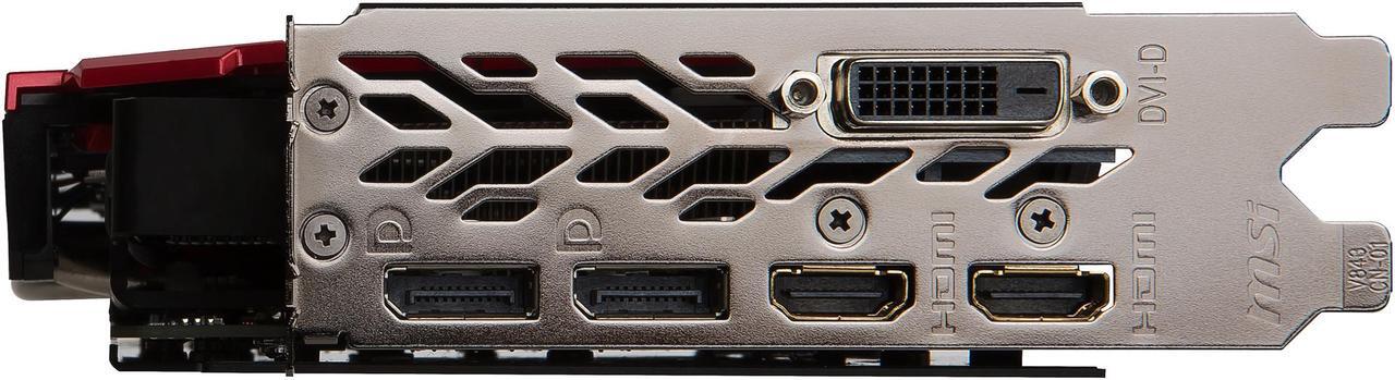 Alt view image 2 of 9 - MSI Radeon RX 480 8GB GDDR5 PCI Express 3.0 x16 CrossFireX Support ATX Graphics Card RX 480 GAMING X 8G