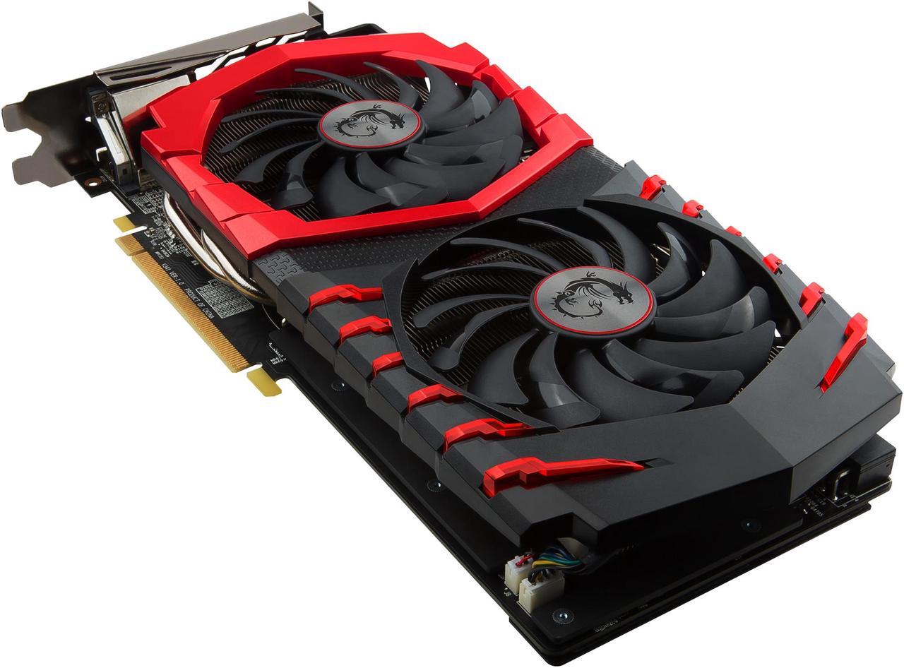 Alt view image 4 of 9 - MSI Radeon RX 480 8GB GDDR5 PCI Express 3.0 x16 CrossFireX Support ATX Graphics Card RX 480 GAMING X 8G
