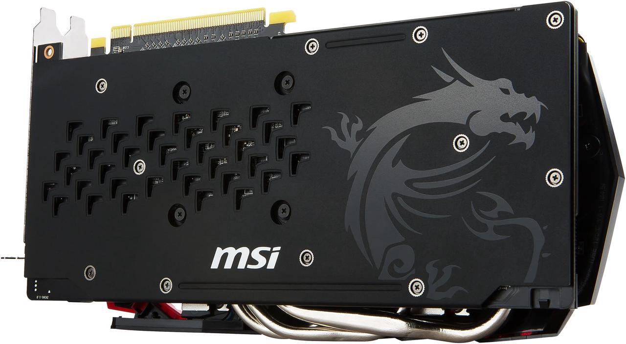 Alt view image 5 of 9 - MSI Radeon RX 480 8GB GDDR5 PCI Express 3.0 x16 CrossFireX Support ATX Graphics Card RX 480 GAMING X 8G