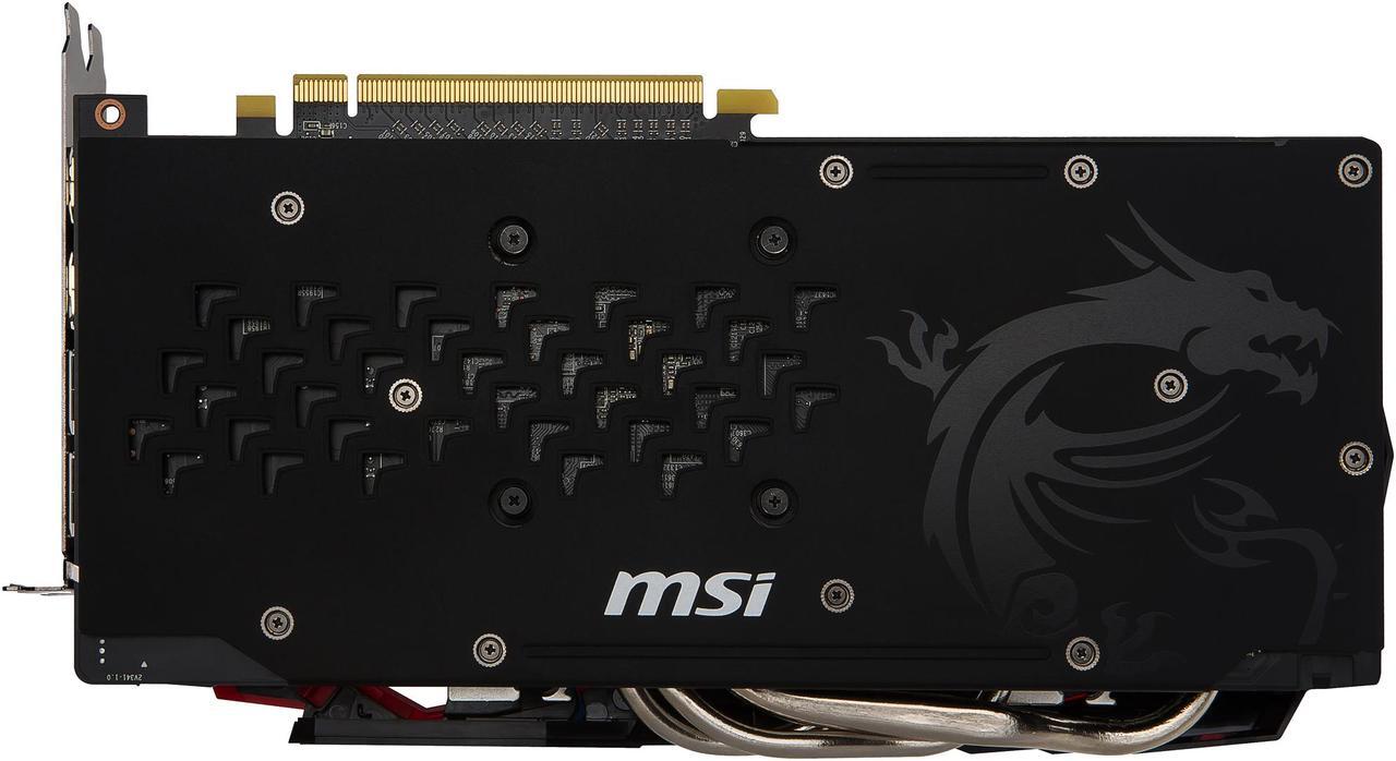 Alt view image 6 of 9 - MSI Radeon RX 480 8GB GDDR5 PCI Express 3.0 x16 CrossFireX Support ATX Graphics Card RX 480 GAMING X 8G