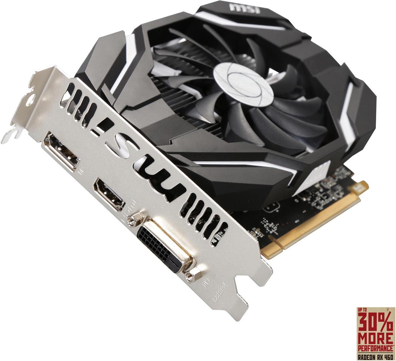 MSI Radeon RX 460 2GB GDDR5 PCI Express 3.0 x16 CrossFireX Support Video Card RX 460 2G OC