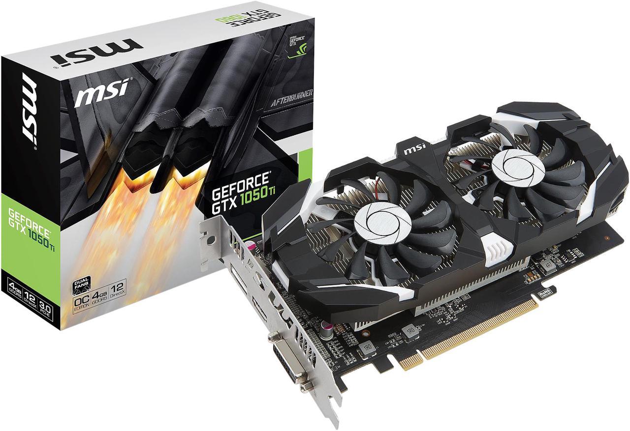 Alt view image 8 of 9 - MSI GeForce GTX 1050 Ti 4GB GDDR5 PCI Express 3.0 x16 ATX Video Card GTX 1050 Ti 4GT OC