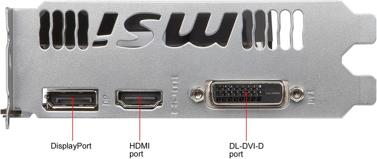 Alt view image 3 of 9 - MSI GeForce GTX 1050 Ti 4GB GDDR5 PCI Express 3.0 x16 ATX Video Card GTX 1050 Ti 4GT OC
