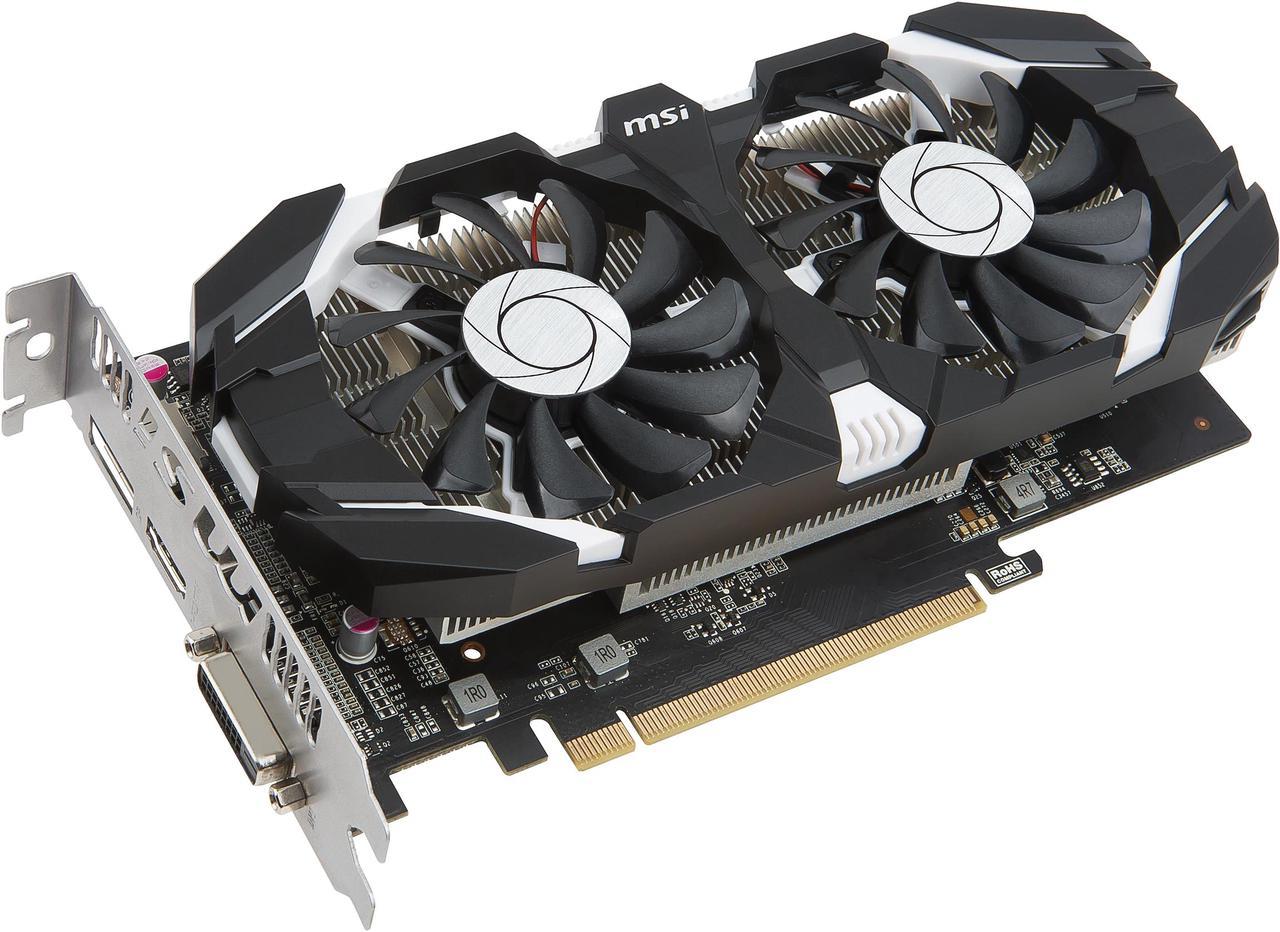 MSI GeForce GTX 1050 2GB GDDR5 PCI Express 3.0 x16 ATX Video Card GTX 1050 2GT OC