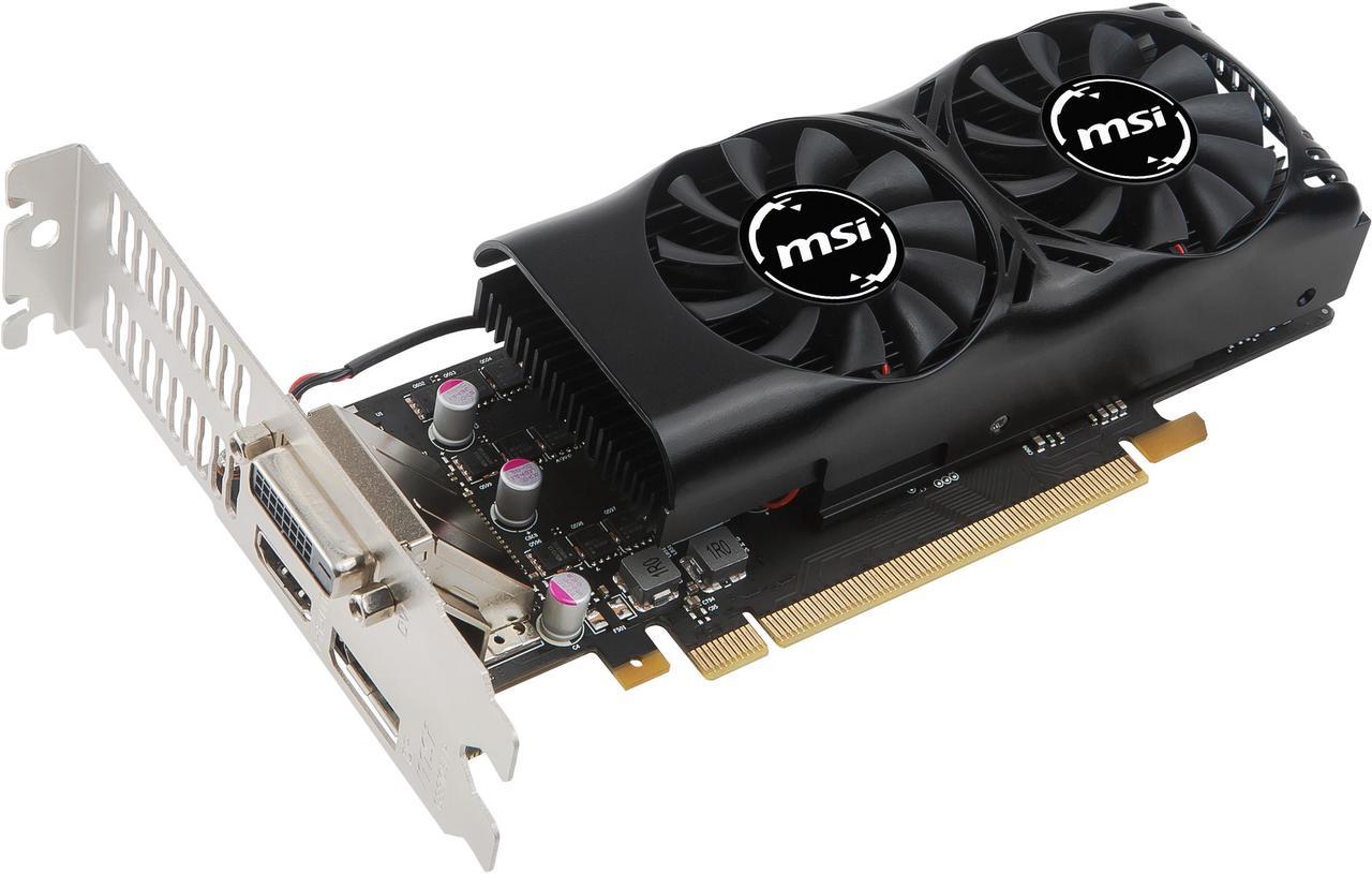 MSI GeForce GTX 1050 Ti 4GB GDDR5 PCI Express 3.0 x16 Low Profile Video Card GTX 1050 TI 4GT LP