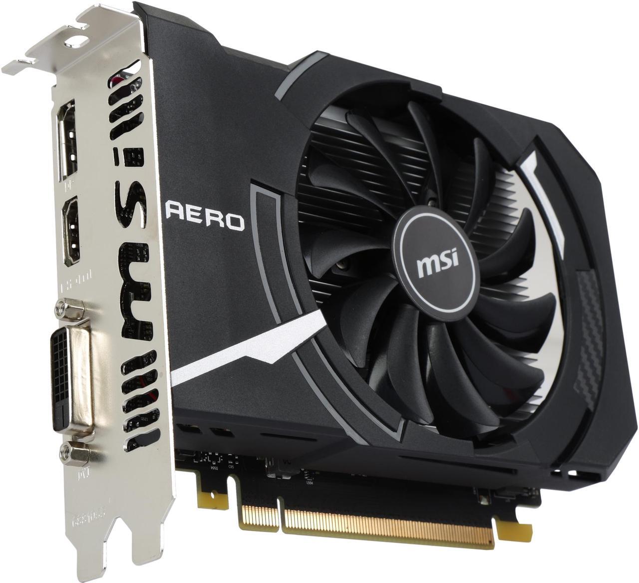 Main image of MSI GeForce GTX 1050 2GB GDDR5 PCI Express 3.0 x16 Video Card GTX 1050 AERO ITX 2G OC