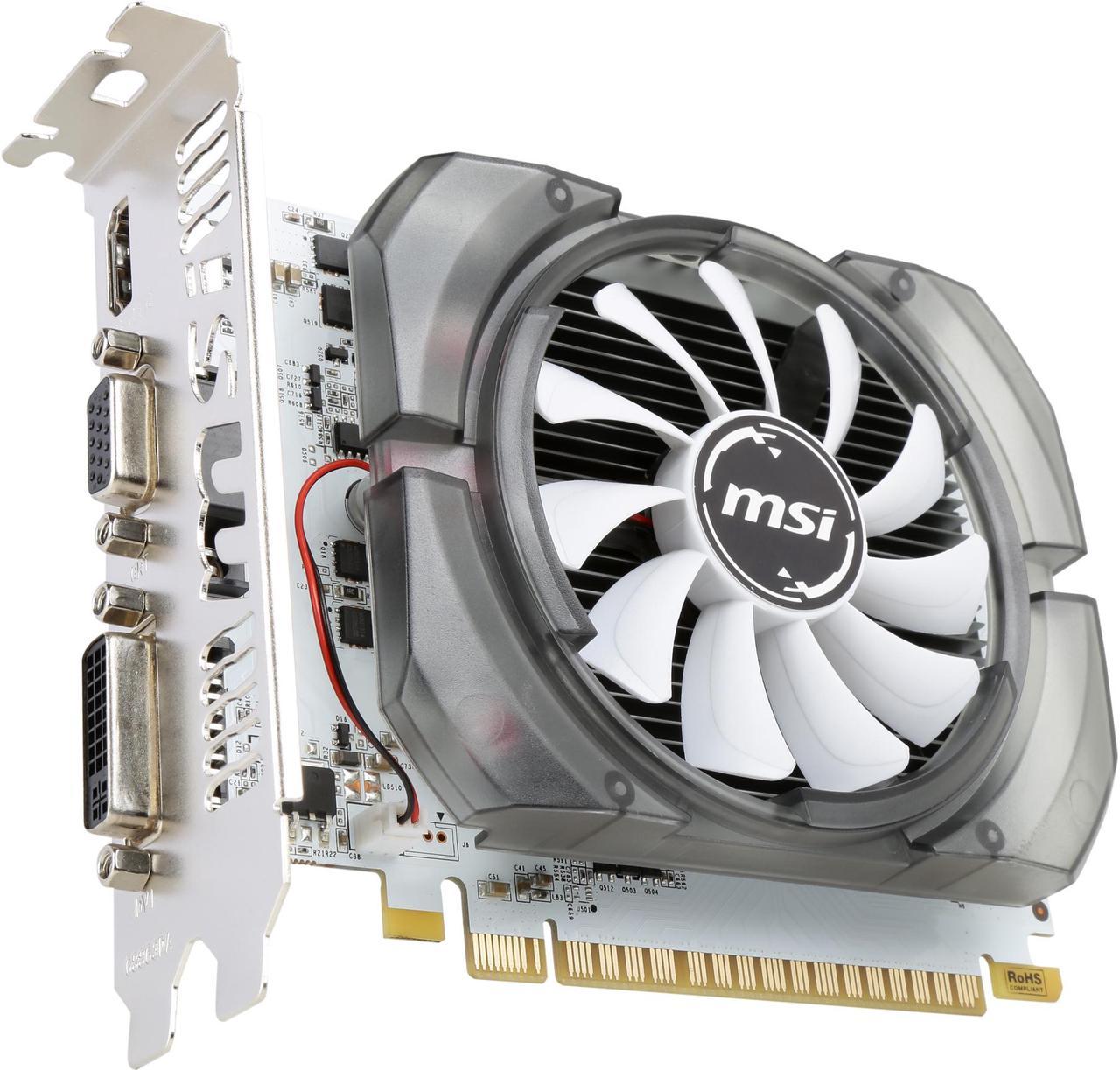 MSI GeForce GT 730 4GB DDR3 PCI Express 2.0 x16 ATX Video Card N730-4GD3V2