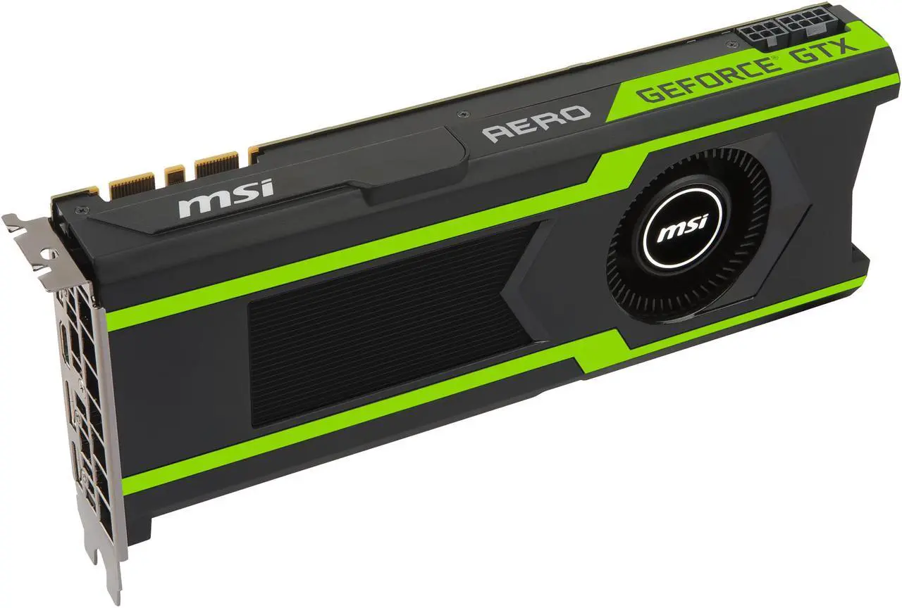 Alt view image 5 of 8 - MSI GeForce GTX 1080 Ti 11GB GDDR5X PCI Express 3.0 x16 SLI Support Graphics Card GTX 1080 Ti AERO 11G OC