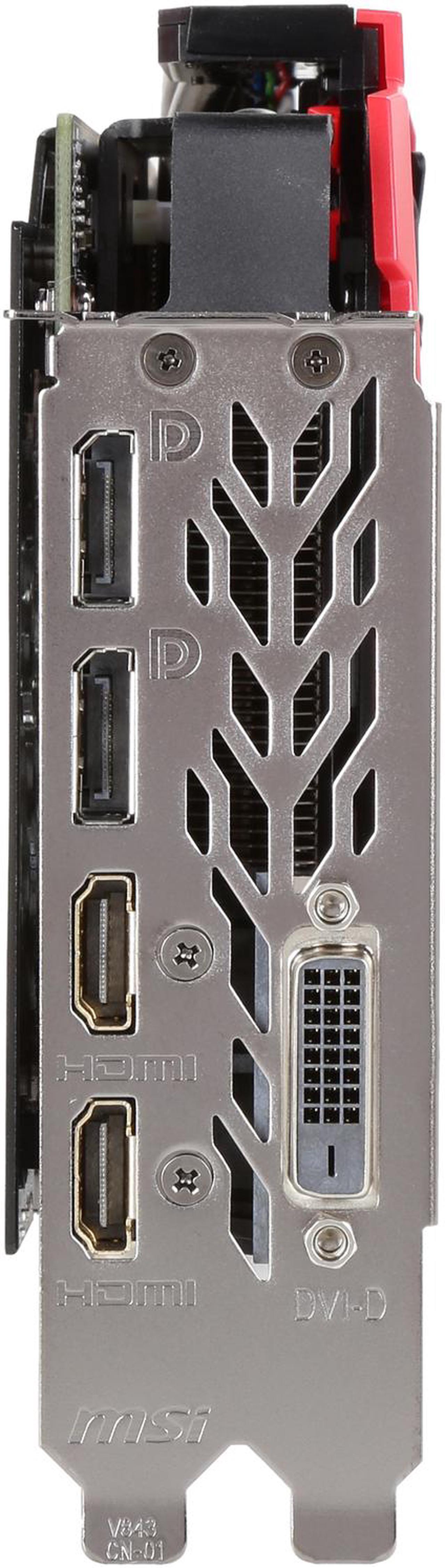 Alt view image 3 of 6 - MSI Radeon RX 580 8GB GDDR5 PCI Express x16 CrossFireX Support Graphics Card RX 580 GAMING X 8G