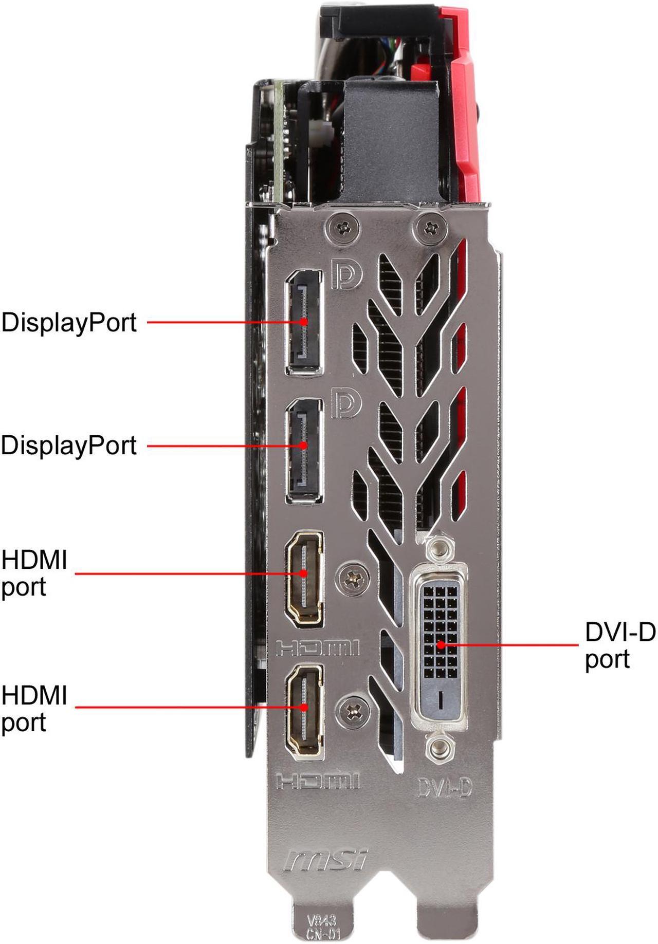 Alt view image 3 of 6 - MSI Radeon RX 580 4GB GDDR5 PCI Express x16 CrossFireX Support Graphics Card RX 580 GAMING X 4G