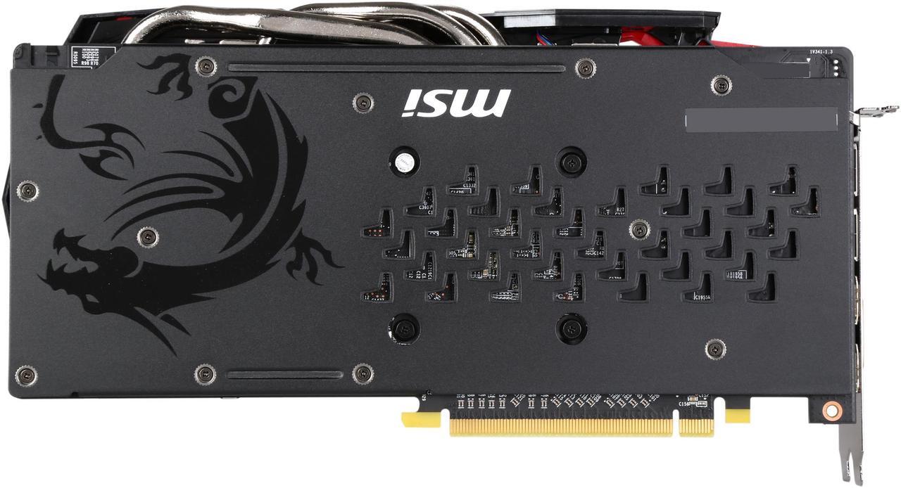 Alt view image 5 of 6 - MSI Radeon RX 580 4GB GDDR5 PCI Express x16 CrossFireX Support Graphics Card RX 580 GAMING X 4G