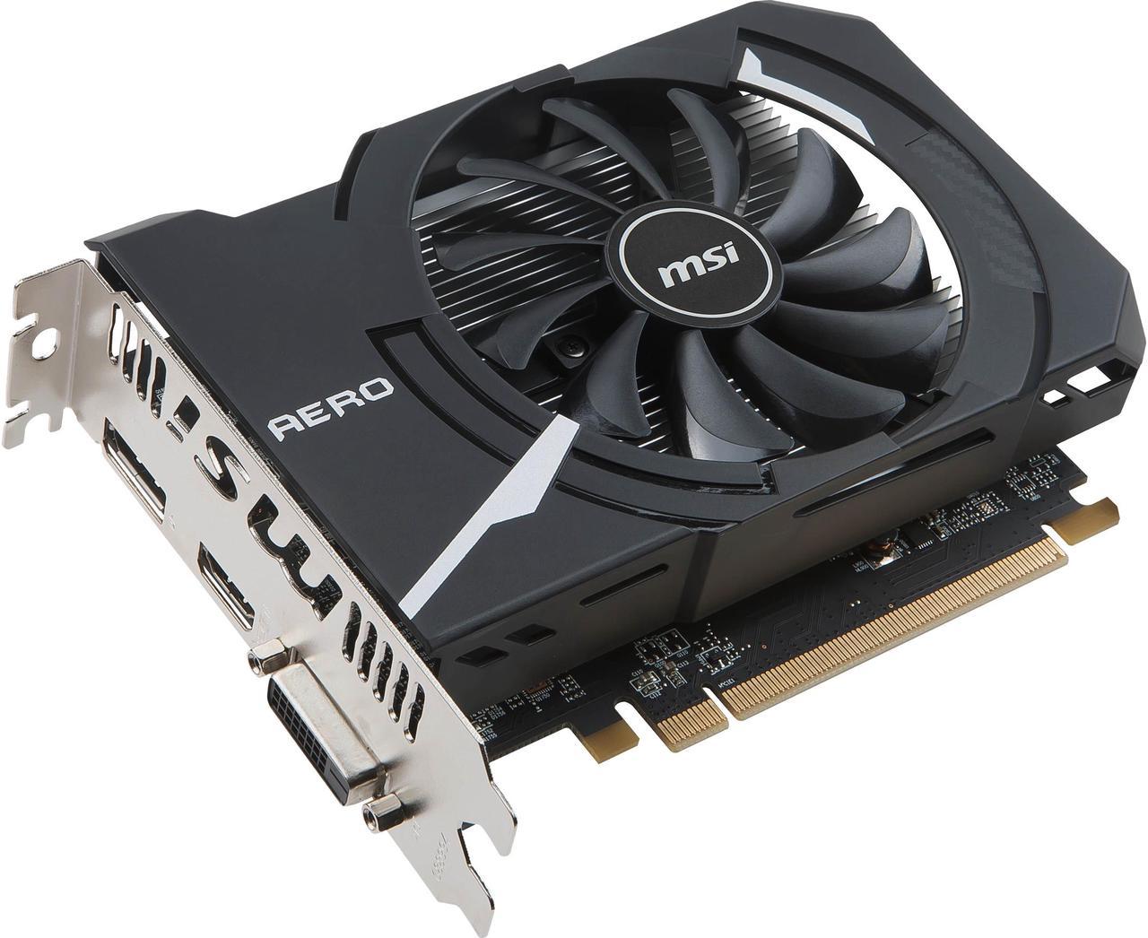 MSI Radeon RX 550 4GB GDDR5 PCI Express x16 (Uses x8) Video Card RX 550 AERO ITX 4G OC