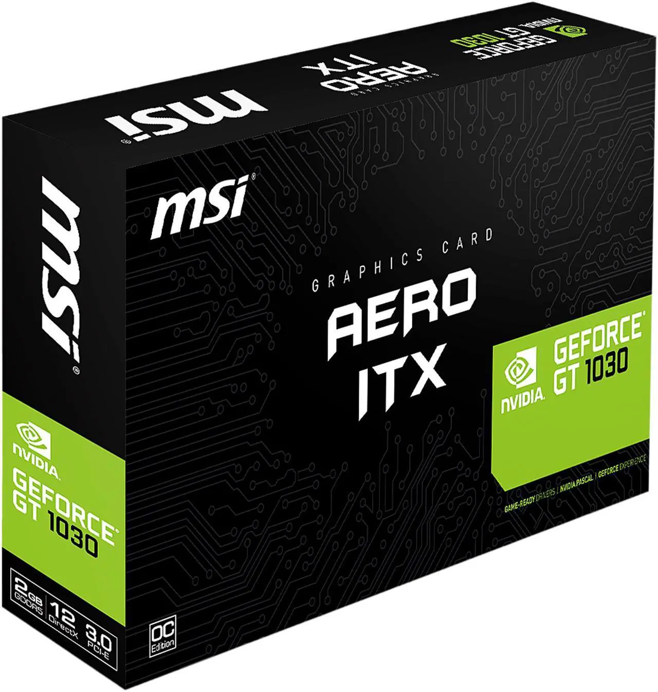 Alt view image 4 of 4 - MSI GeForce GT 1030 2GB GDDR5 PCI Express 3.0 x16 (uses x4) ATX Graphics Card GT 1030 AERO ITX 2G OC
