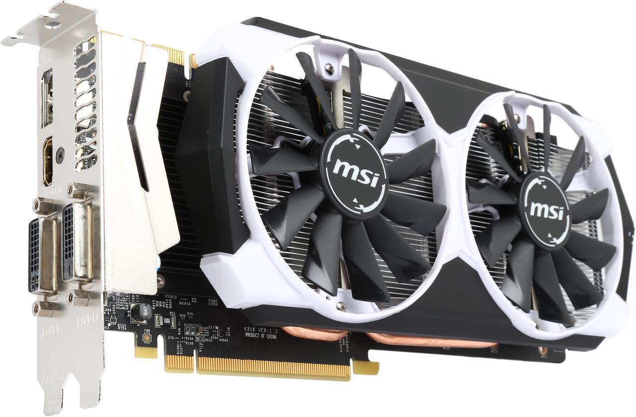 MSI GeForce GTX 970 4GB GDDR5 PCI Express 3.0 x16 SLI Support Video Card GTX 970 4GD5T OC