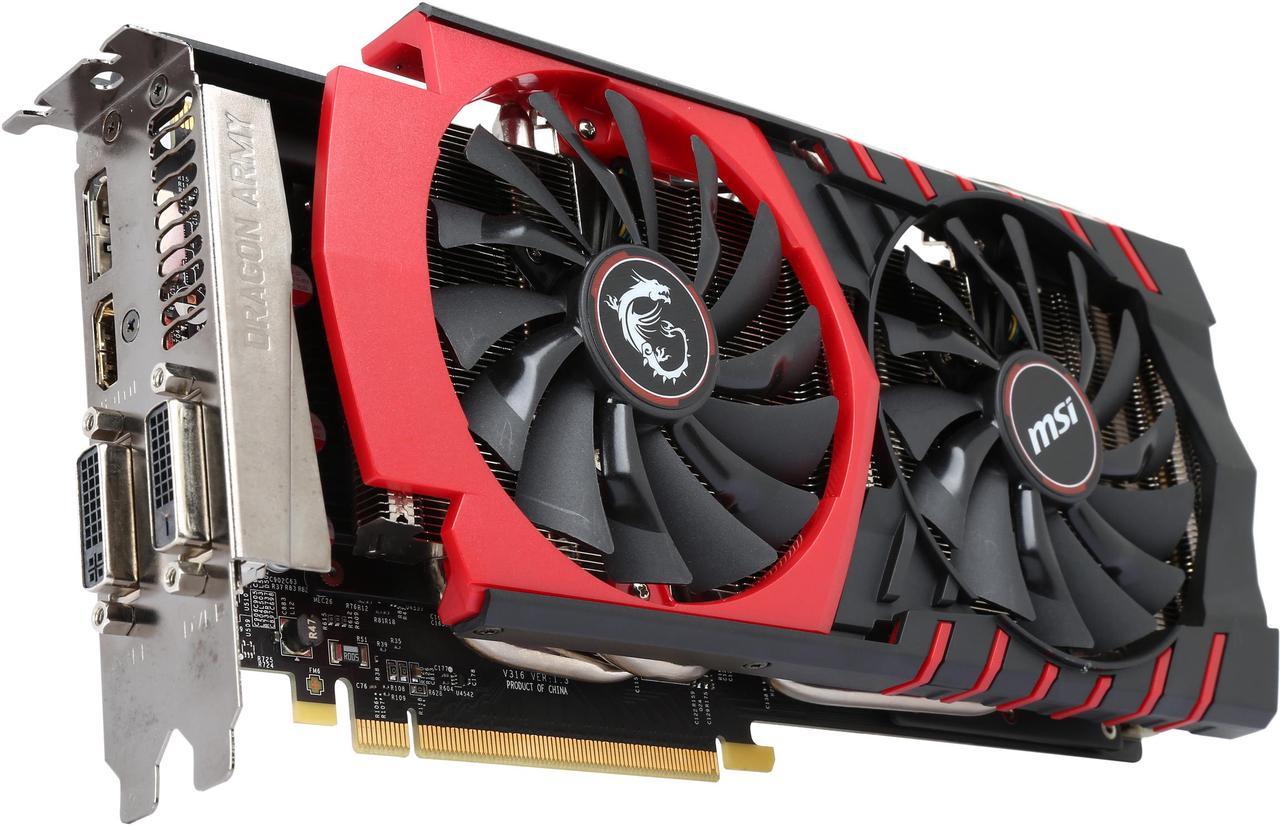 MSI GeForce GTX 970 4GB GDDR5 SLI Support ATX Video Card GTX 970 GAMING 4G LE