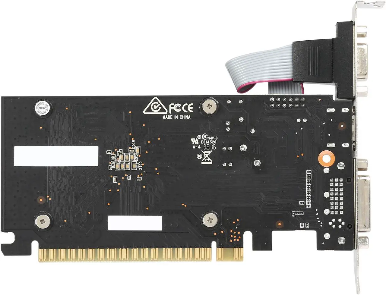 Alt view image 5 of 6 - MSI GeForce GT 710 1GB DDR3 PCI Express 2.0 x16 Low Profile Graphics Card MSI-GT7101GD3HLP