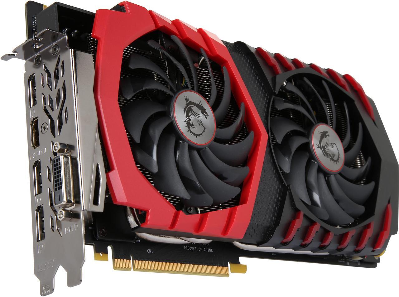 MSI GeForce GTX 1080 8GB GDDR5X PCI Express 3.0 x16 SLI Support Video Card MSI-GEFORCEGTX1080GAMING8G-RFB