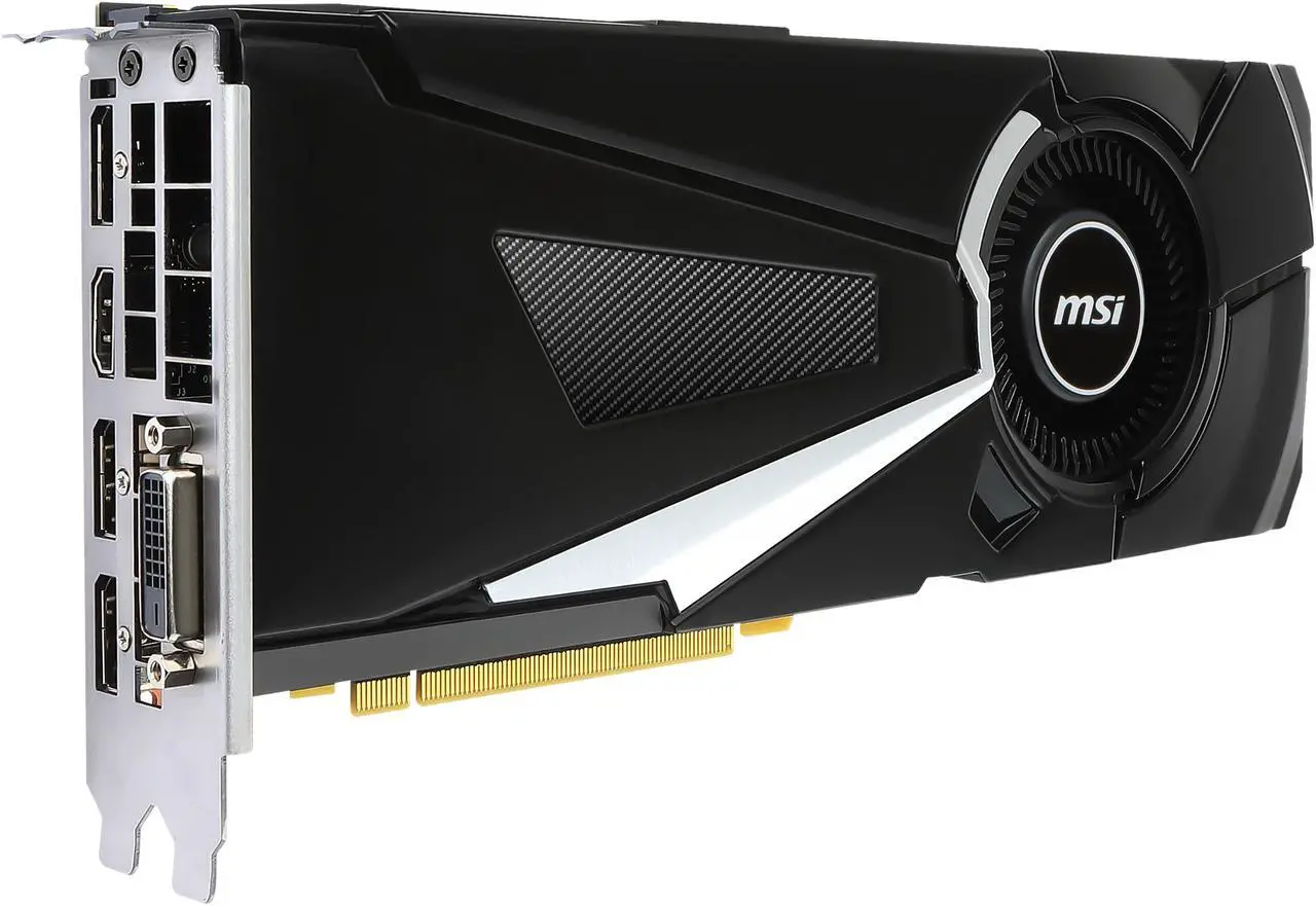 Alt view image 3 of 9 - MSI GeForce GTX 1070 Ti 8GB GDDR5 PCI Express 3.0 x16 SLI Support ATX Graphics Card GTX 1070 Ti AERO 8G