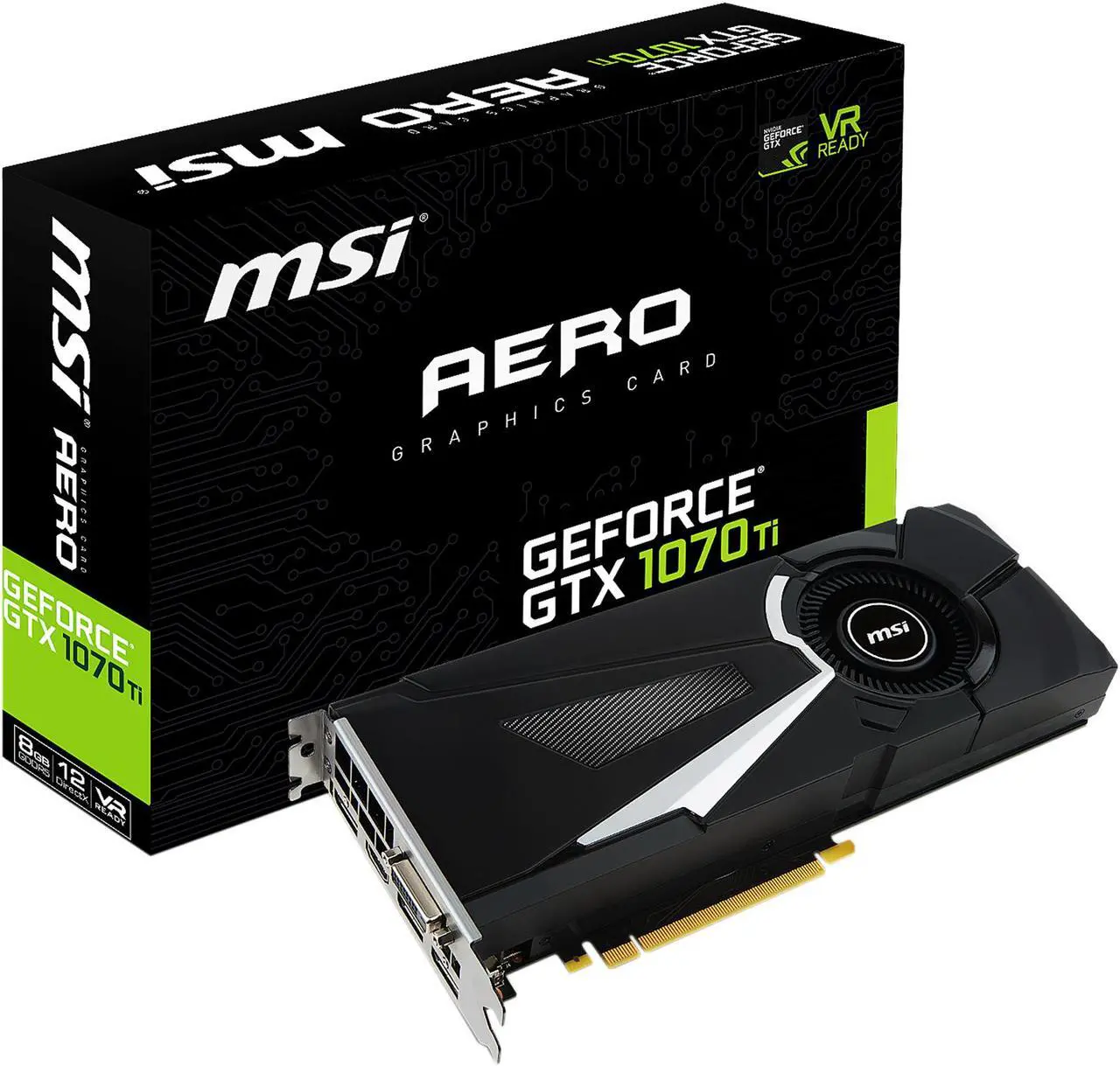 Alt view image 8 of 9 - MSI GeForce GTX 1070 Ti 8GB GDDR5 PCI Express 3.0 x16 SLI Support ATX Graphics Card GTX 1070 Ti AERO 8G