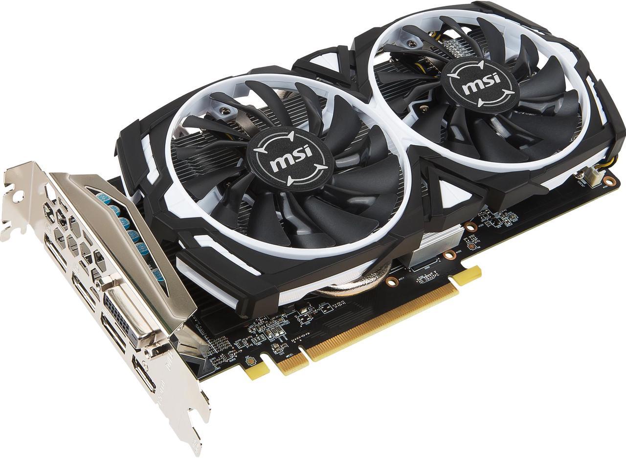 MSI Radeon RX 570 8GB GDDR5 PCI Express x16 CrossFireX Support ATX Video Card RX 570 ARMOR 8G OC