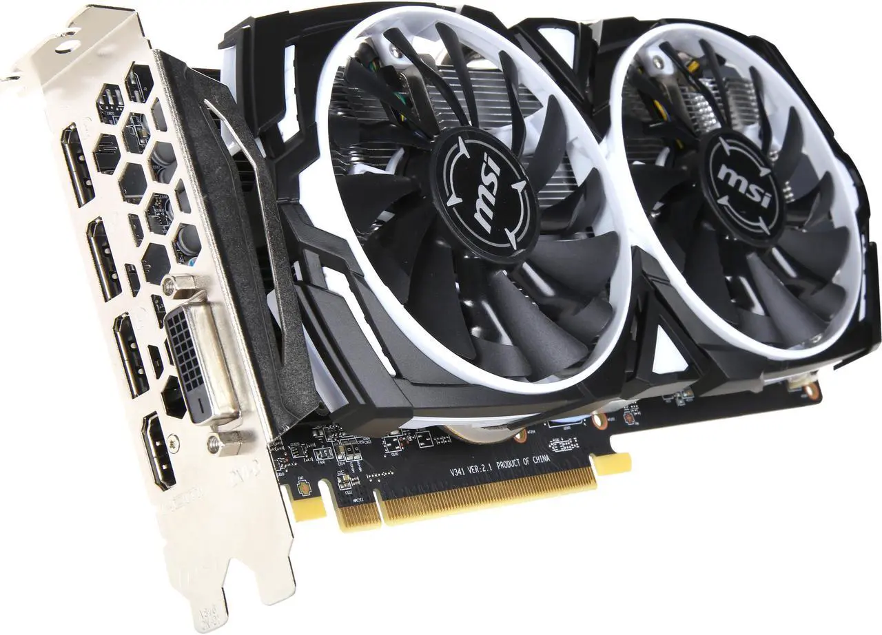 Main image of MSI Radeon RX 570 4GB GDDR5 PCI Express x16 CrossFireX Support ATX Graphics Card RADEON RX 570 ARMOR 4G OC