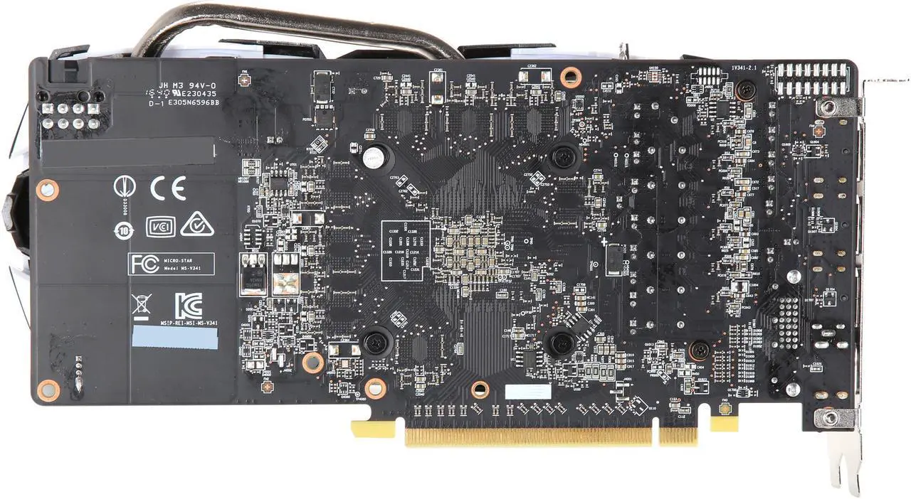 Alt view image 4 of 6 - MSI Radeon RX 570 4GB GDDR5 PCI Express x16 CrossFireX Support ATX Graphics Card RADEON RX 570 ARMOR 4G OC