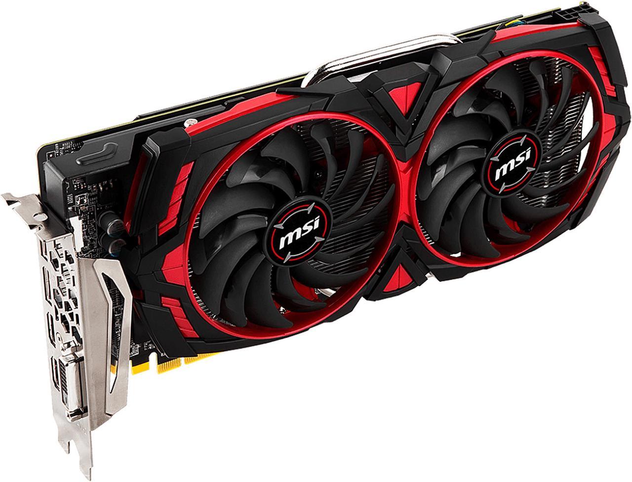 MSI Radeon RX 580 8GB GDDR5 PCI Express x16 CrossFireX Support Video Card RX 580 ARMOR MK2 8G OC