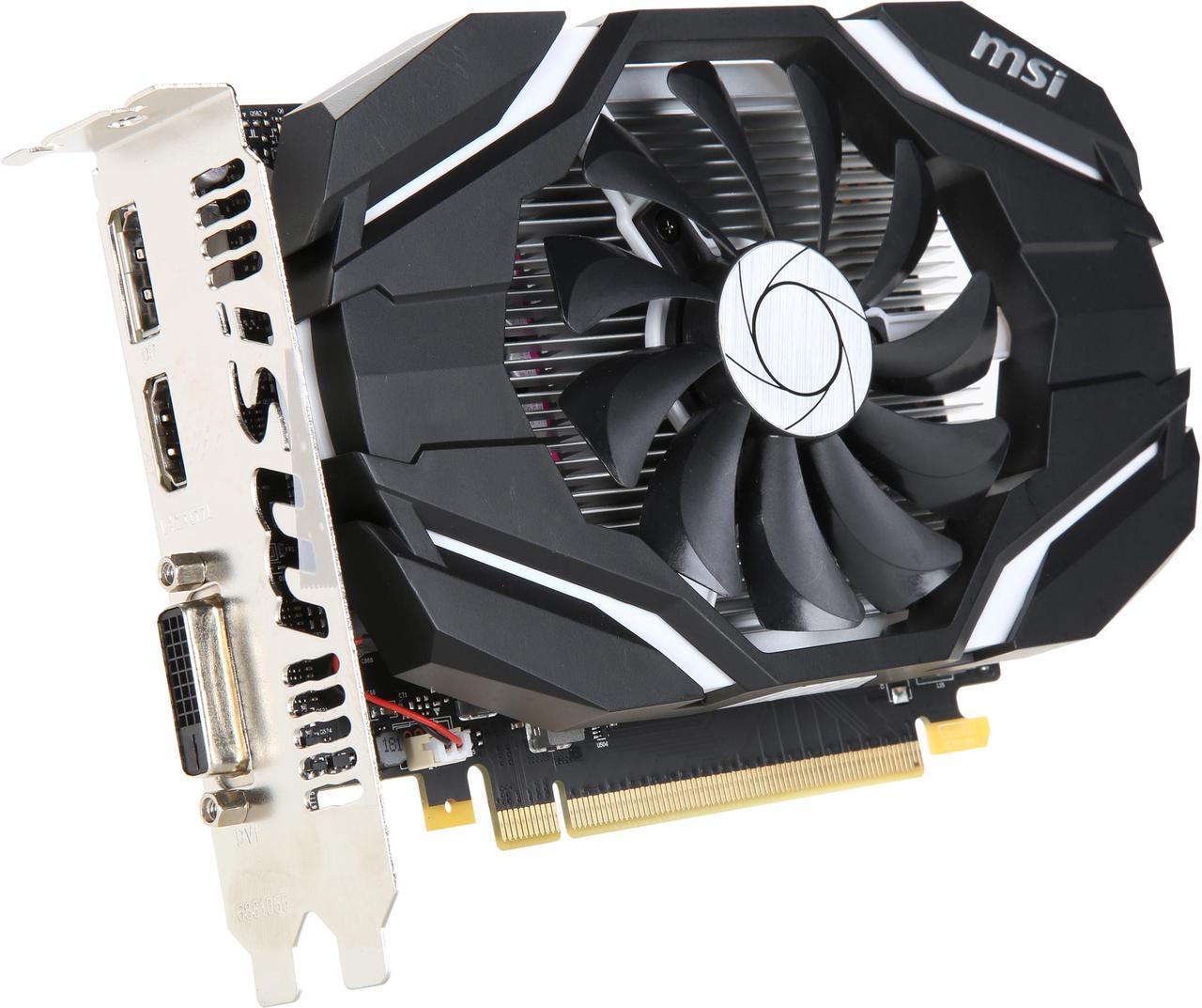 MSI GeForce GTX 1050 Ti 4GB GDDR5 PCI Express 3.0 x16 Video Card GTX 1050 Ti 4G OC