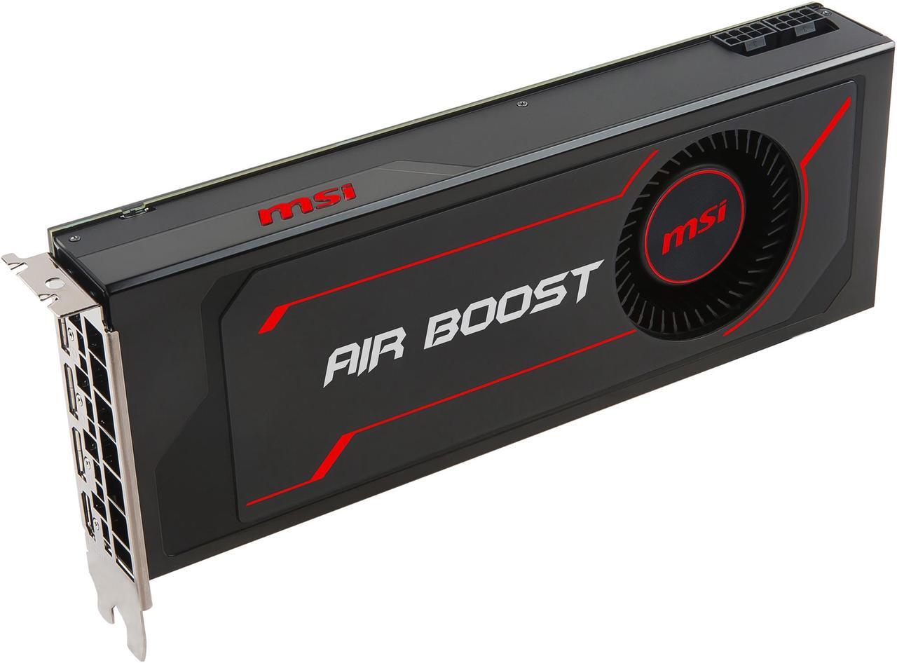 Alt view image 4 of 10 - MSI Radeon RX Vega 64 8GB HBM2 PCI Express x16 CrossFireX Support Graphics Card Radeon RX Vega 64 Air Boost 8G OC