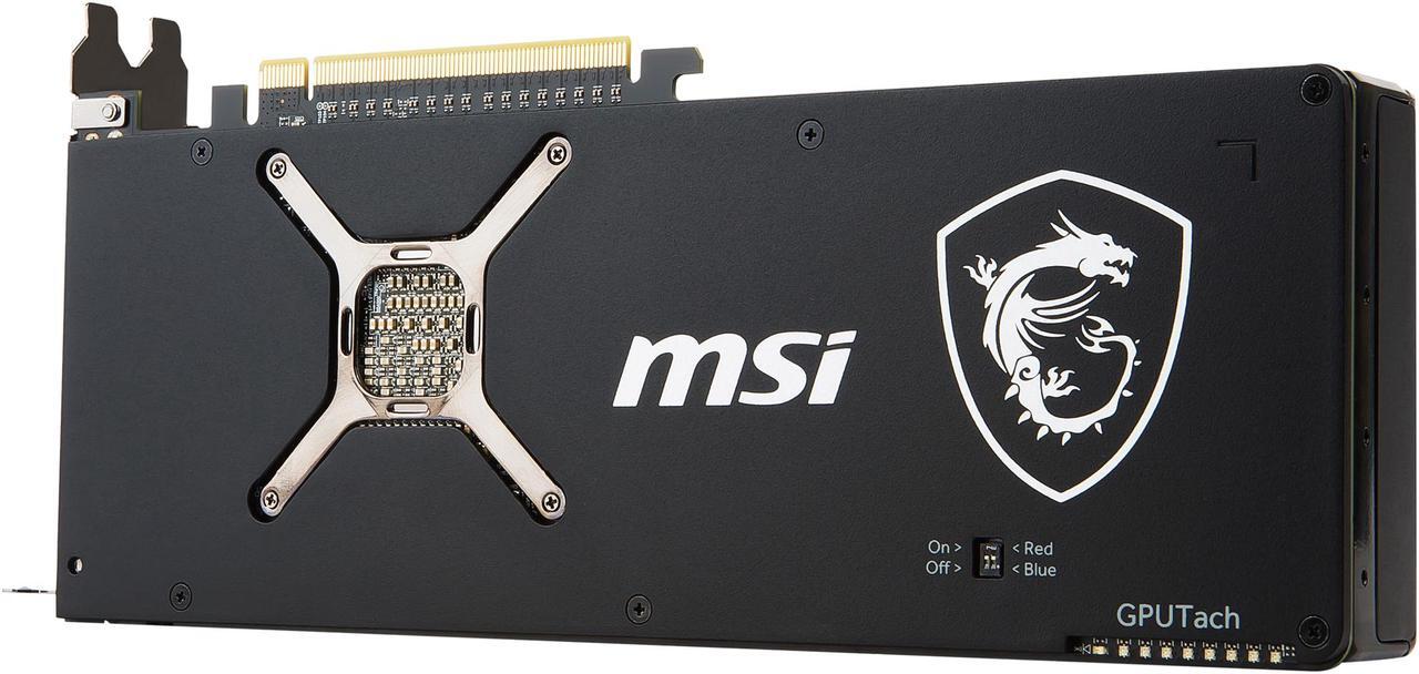 Alt view image 8 of 10 - MSI Radeon RX Vega 64 8GB HBM2 PCI Express x16 CrossFireX Support Graphics Card Radeon RX Vega 64 Air Boost 8G OC