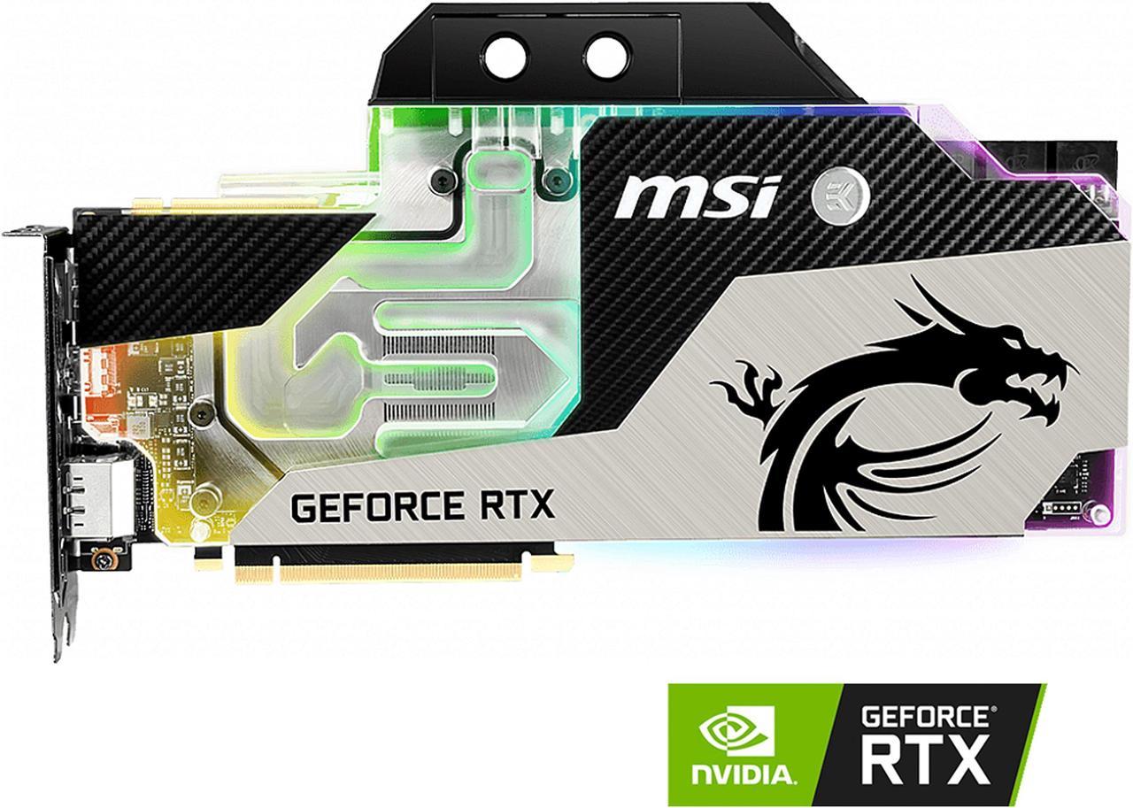 MSI GeForce RTX 2080 Ti 11GB GDDR6 PCI Express 3.0 x16 SLI Support Video Card RTX 2080 TI SEA HAWK EK X