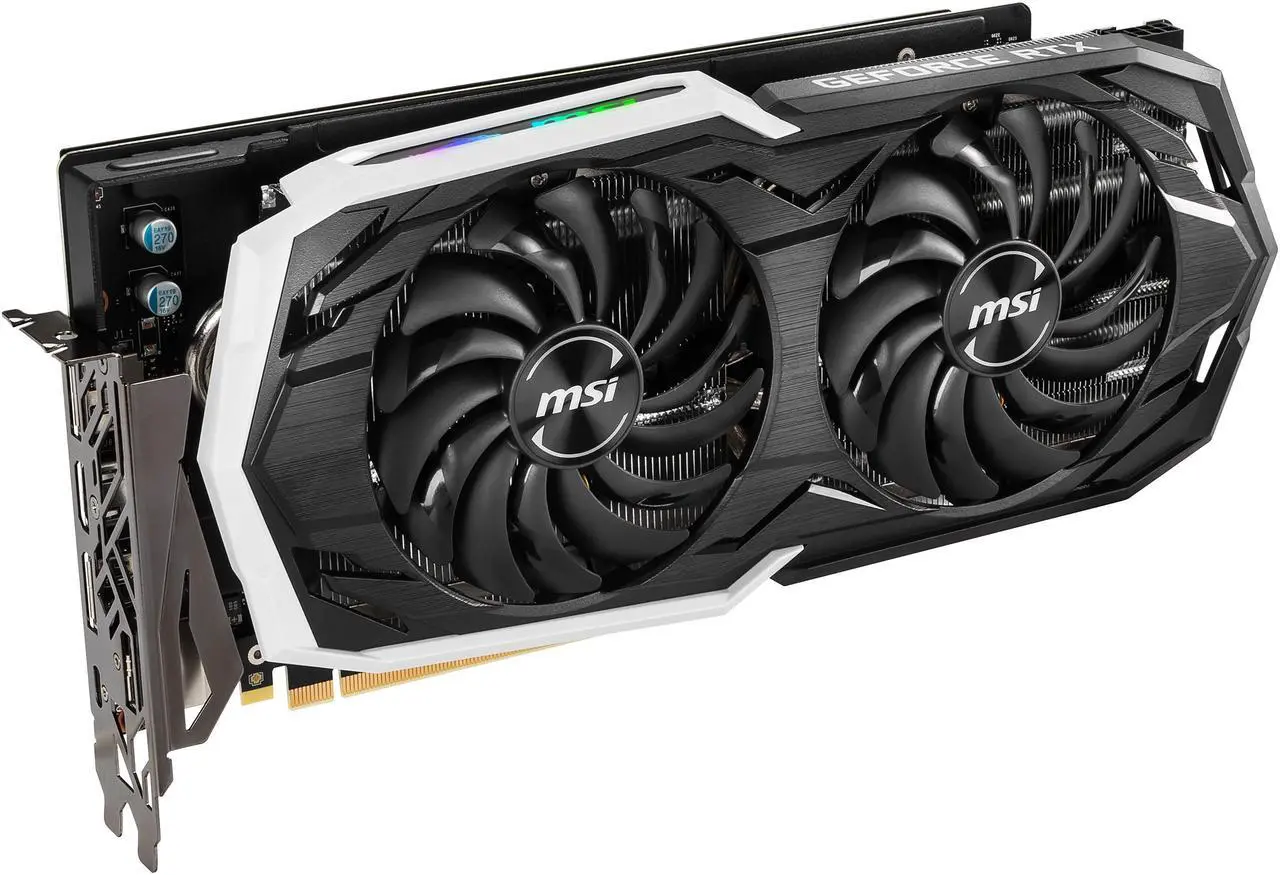 Alt view image 4 of 10 - MSI GeForce RTX 2070 8GB GDDR6 PCI Express 3.0 x16 Graphics Card RTX 2070 ARMOR 8G OC