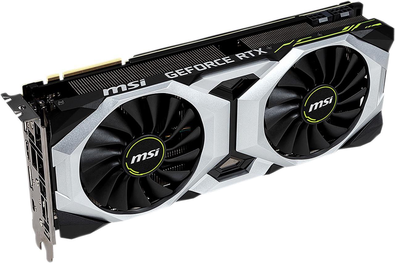 Alt view image 2 of 5 - MSI GeForce RTX 2080 8GB GDDR6 PCI Express 3.0 x16 SLI Support Video Card RTX 2080 VENTUS 8G