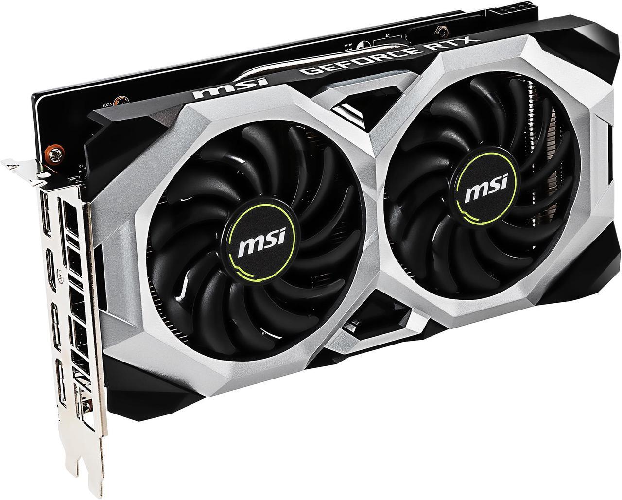 Alt view image 3 of 8 - MSI GeForce RTX 2060 6GB GDDR6 PCI Express 3.0 x16 Video Card RTX 2060 VENTUS XS 6G OC R