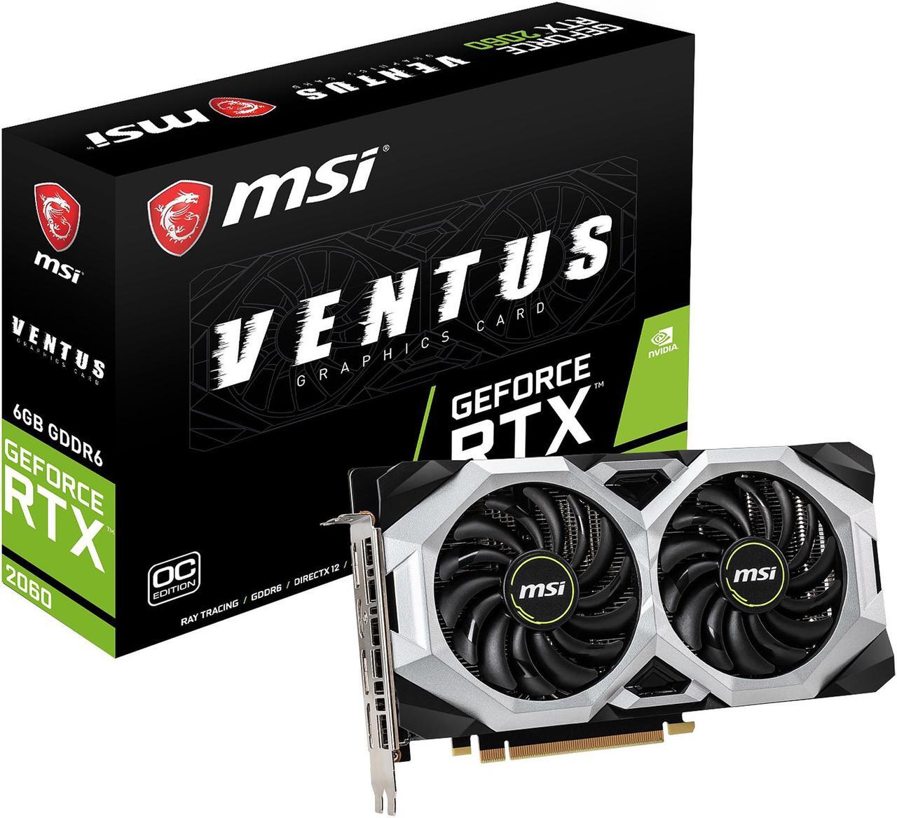 Alt view image 6 of 8 - MSI GeForce RTX 2060 6GB GDDR6 PCI Express 3.0 x16 Video Card RTX 2060 VENTUS XS 6G OC R
