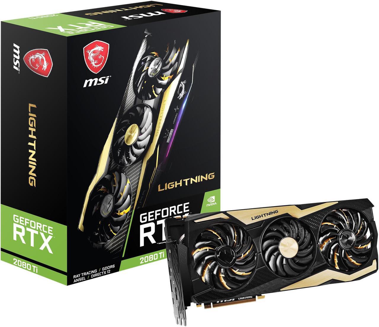 Alt view image 5 of 5 - MSI GeForce RTX 2080 Ti 11GB GDDR6 PCI Express 3.0 x16 SLI Support Graphics Card RTX 2080 TI LIGHTNING Z