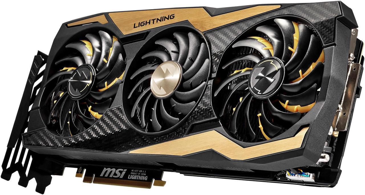 Alt view image 2 of 5 - MSI GeForce RTX 2080 Ti 11GB GDDR6 PCI Express 3.0 x16 SLI Support Graphics Card RTX 2080 TI LIGHTNING Z