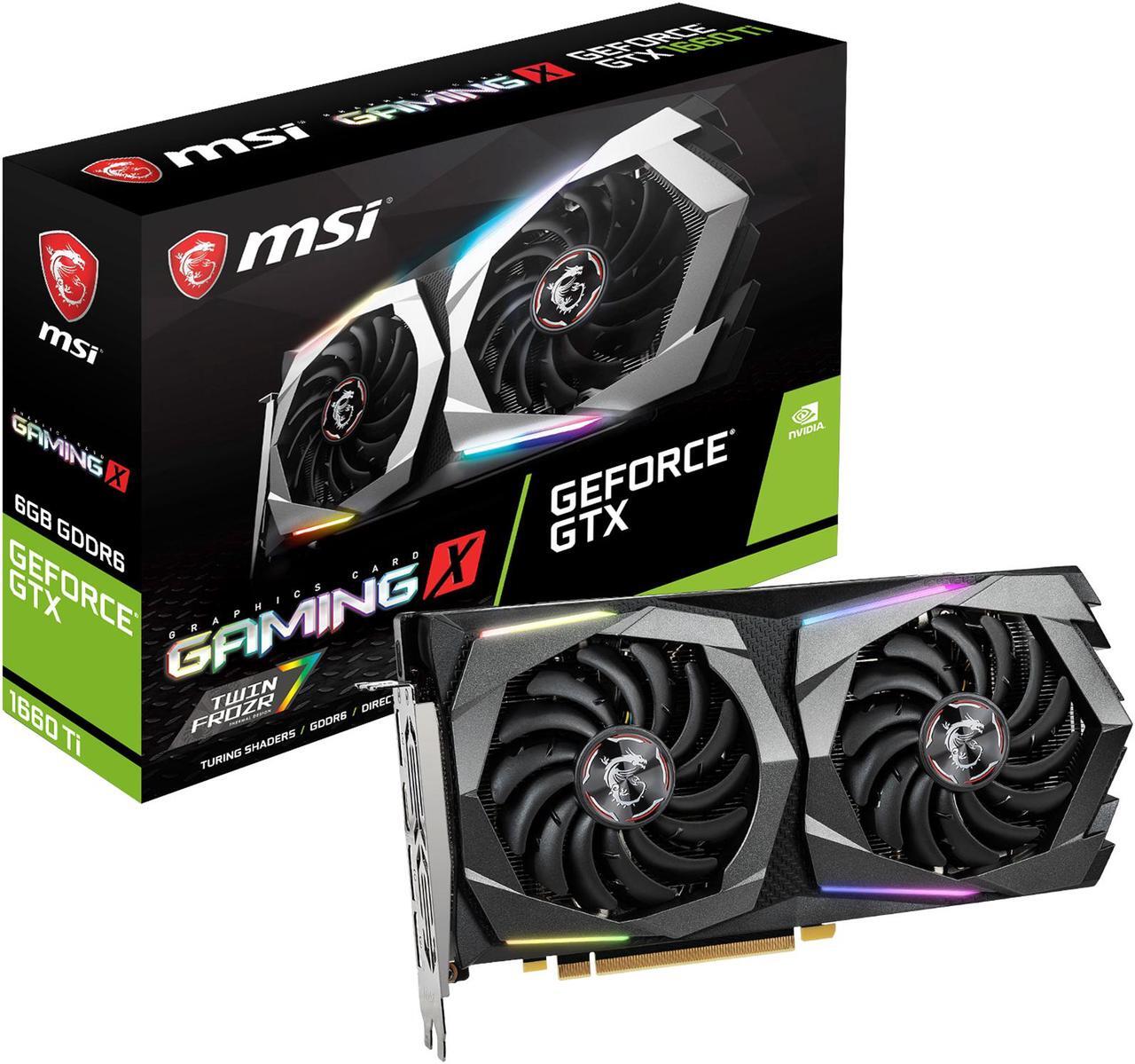 Alt view image 9 of 10 - MSI GeForce GTX 1660 Ti 6GB GDDR6 PCI Express 3.0 x16 Video Card GTX 1660 TI GAMING X 6G